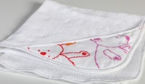 TEDDY ORANGE детское махровое полотенце с капюшоном